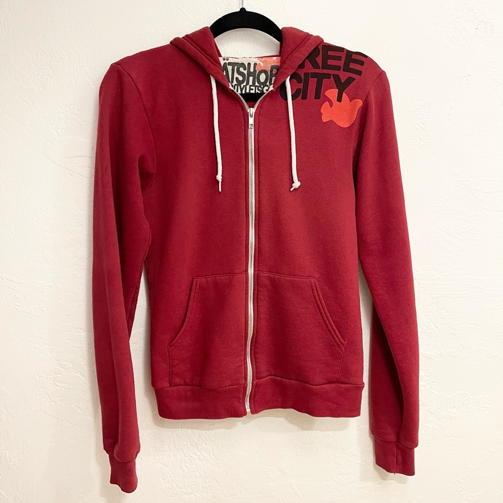 Free City Matshop Logo Zip Up Hoodie